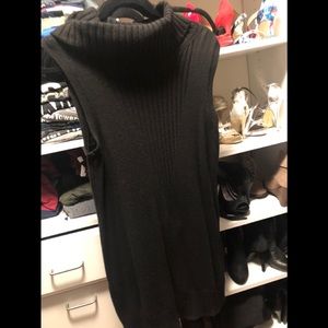 White House Black Market Tunic Black Sweater